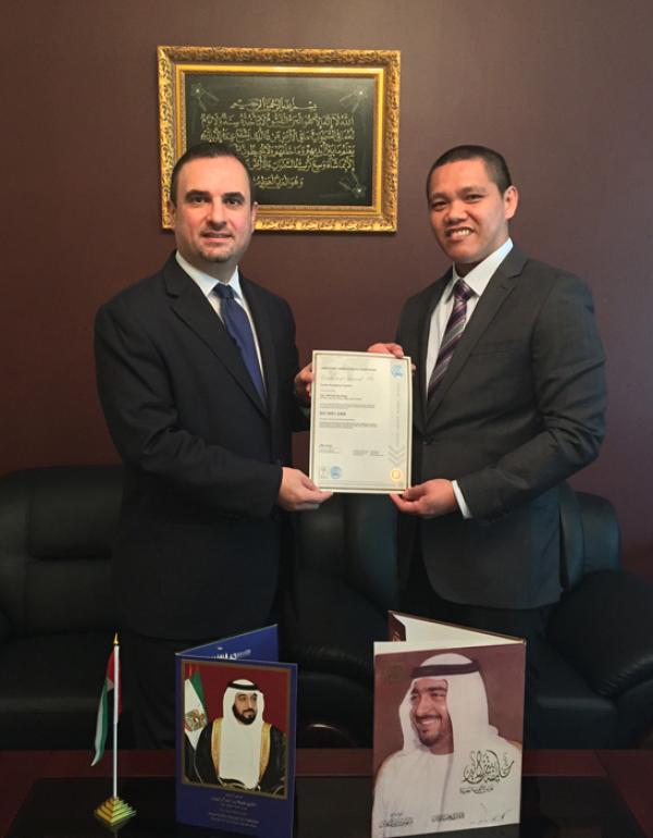 Awarding ISO 9001 Certificate for an oil and gas company 
