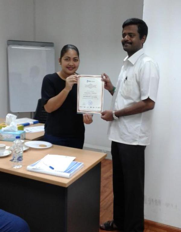 ISO/IEC 27001Information Security Management In- House Training at Nbiz Infosol Awarding of Certificates_08