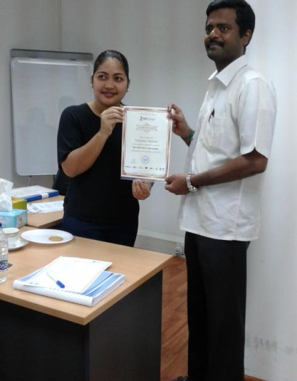ISO/IEC 27001Information Security Management In- House Training at Nbiz Infosol Awarding of Certificates_09