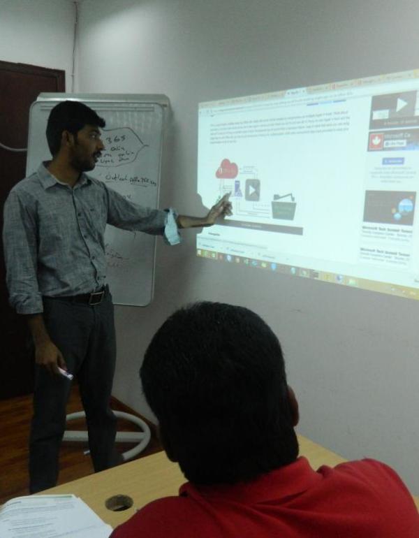 Enabling and Manging Office 365 One-on-one Session with the Nbiz Infosol IT Head and Consultant, Mr. Hariharan_02